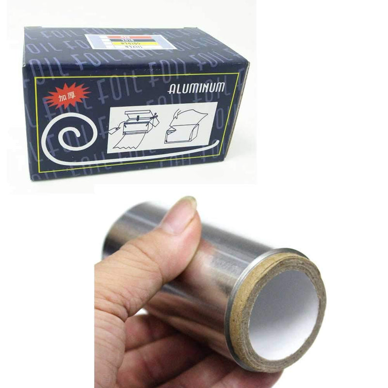1 Pcs Foil Sheets Roll Highlighting Foil Silver Hair Foil for Coloring Hair Salon DIY Highlighting Hair Tool - BeesActive Australia