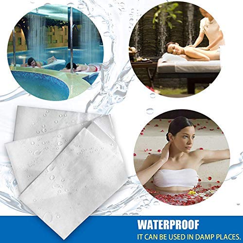 Disposable Bed Sheets Massage Sheets Covers Massage Table Sheet Fabric Bed Cover Beauty Salon Hotels Spa Bed Sheets Bed Pads Underpads Massage Table Paper for Massage Facial Waxing 10PCS (White) White - BeesActive Australia