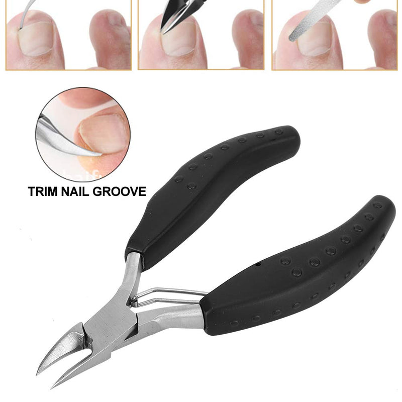 【𝐁𝐥𝐚𝐜𝐤 𝐅𝐫𝐢𝐝𝐚𝒚 𝐋𝐨𝒘𝐞𝐬𝐭 𝐏𝐫𝐢𝐜𝐞】Nail Cutter, Easy To Trim Comfortable To Hold Toenail Clipper, for Home Salon Shop Manicure Store Beauty Salon(black) - BeesActive Australia