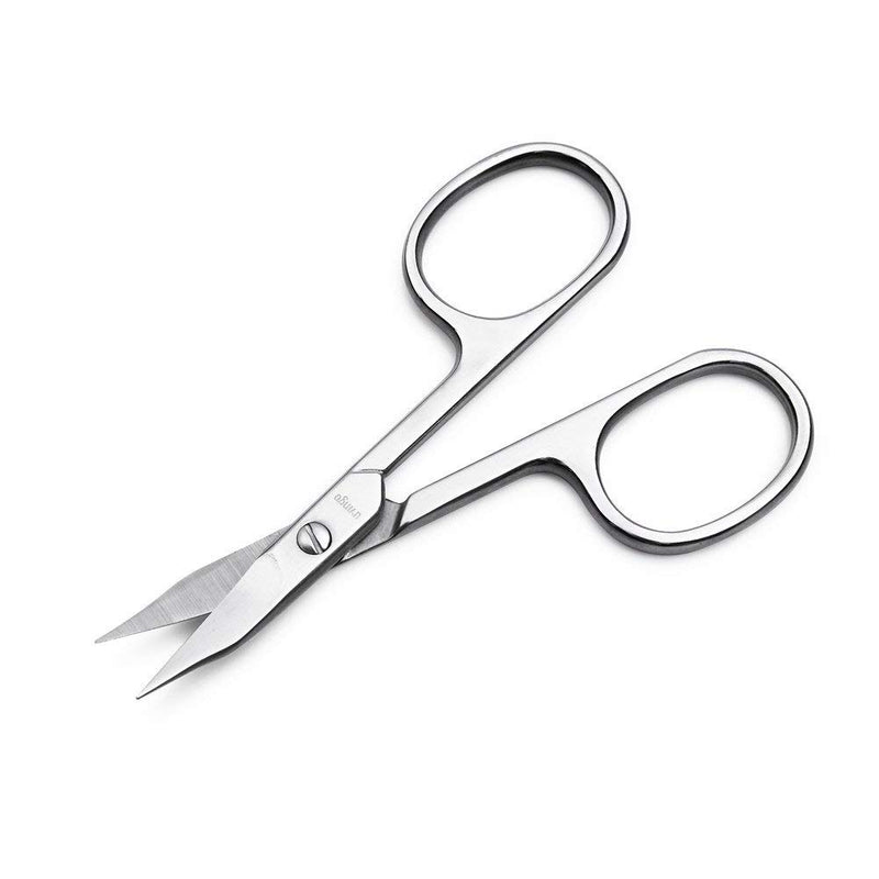 LIVINGO Premium Manicure Nail Scissors Multi-purpose Stainless Steel Cuticle Pedicure Beauty Grooming Kit for Eyebrow, Eyelash, Dry Skin Curved Blade 3.5 inch - BeesActive Australia