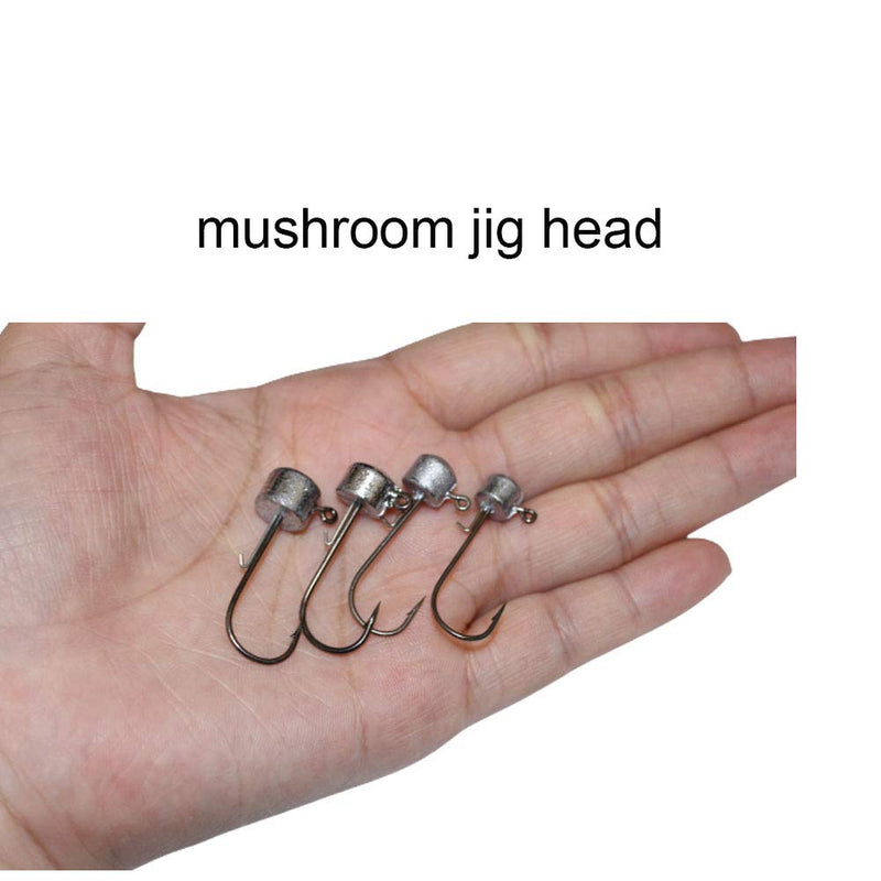 Laxygo 10pcs Ned Rig Jig Head Finesse Mushroom Jig Heads for Soft Plastic Bait Original 1/5oz-10pcs - BeesActive Australia