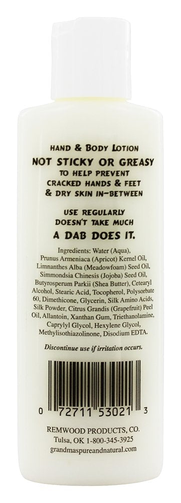 Grandma's Winter Hand Soother Lotion - 4.1 oz Non Greasy Cream For People with Dry Hands & Feet - 53124 - BeesActive Australia