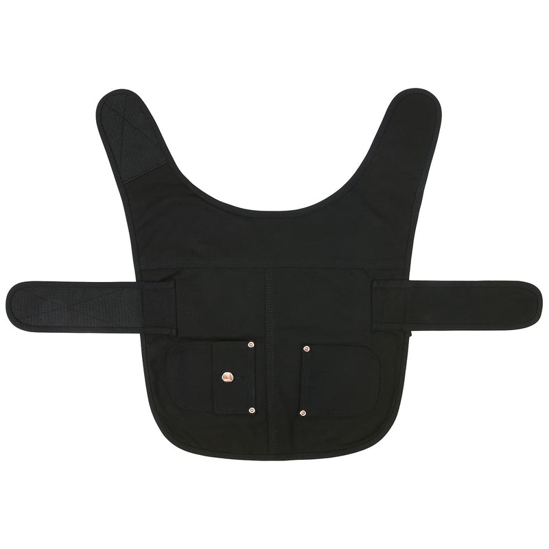 HDE Canvas Dog Vest Waterproof Jacket Cold Weather Coats for S-XL Dogs Large Black - BeesActive Australia