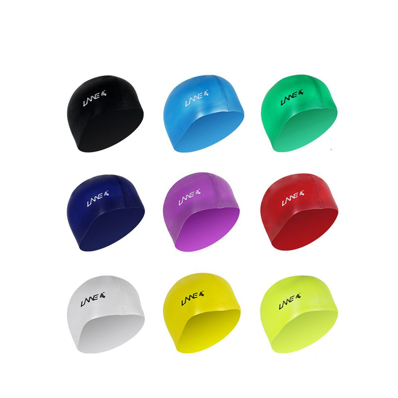[AUSTRALIA] - LANE 4 Accessories Flat Silicone Cap - Waterproof Durable Silicone, Solid Color, Comfortable Lightweight Professional for Adults Men Women Teens AJ040 (Green) 