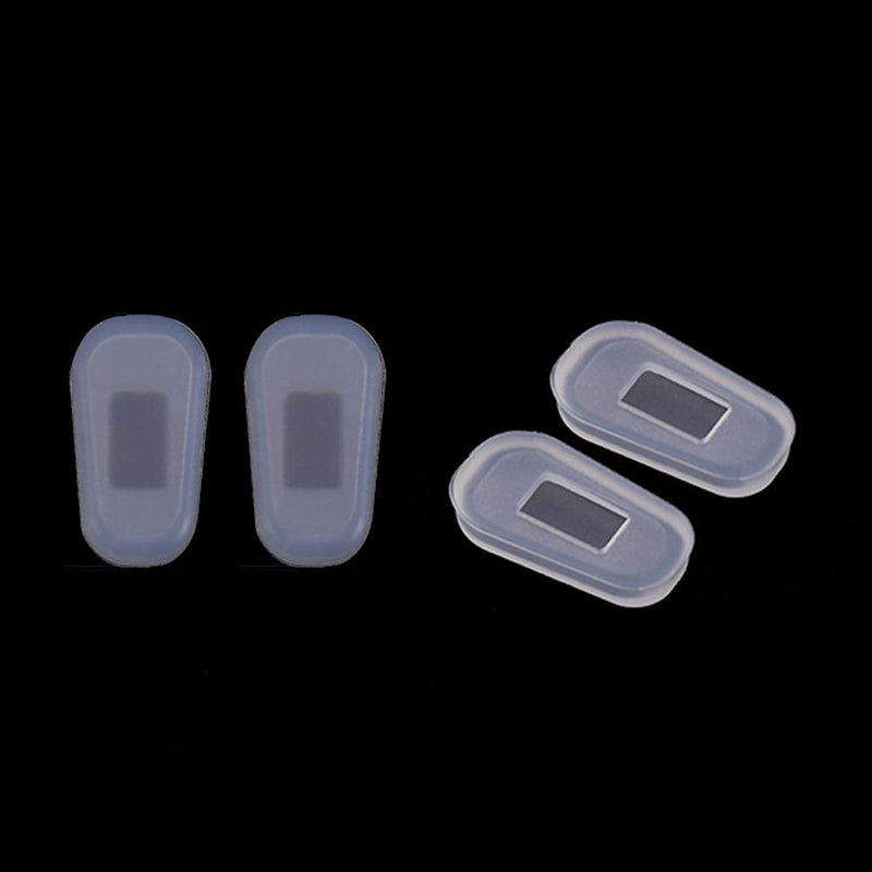 6Wcveuebuc 10 Pairs Push-in Eyeglass Nose Pads Soft Silicone Air Cushion Glasses Replacement Nosepad Anti-Slip Nose Bridge Pads Kit - BeesActive Australia