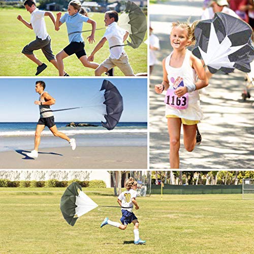 ANPOPO Bfsmile Running Speed Training 56" Parachute with Adjustable Strap, Free Carry Bag. Speed Chute Resistance Running Parachute for Kids Youth and Adults (1 Umbrella) - BeesActive Australia