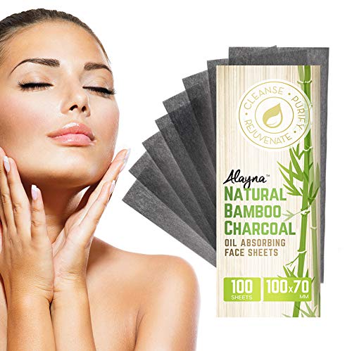 (3 PK) Oil Blotting Sheets- Natural Bamboo Charcoal Oil Absorbing Tissues- 300 Pcs Organic Blotting Paper- Beauty Blotters for the Face- Papers Remove Excess Shine- For Facial Make Up & Skin Care - BeesActive Australia