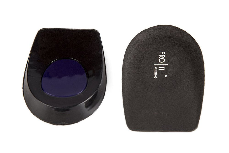 PRO 11 WELLBEING Pro11 Heel Pad With Raised Dynamic Gel Microbubbles To Absorb Shocks Black Large - BeesActive Australia