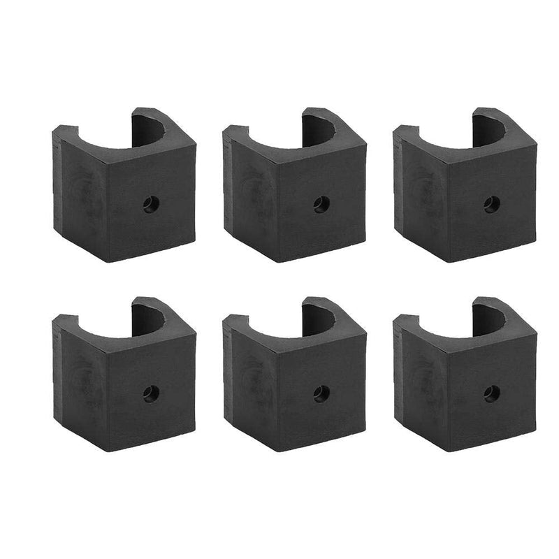 Billiards Snooker Cue Locating Clip Holder Regular Fishing Rod Storage Clips Black for Pool Cue Racks, 6pcs Plastic Lightweight Billiards Pool Single Holder Mini Rod Organizer Carrier Accessory - BeesActive Australia
