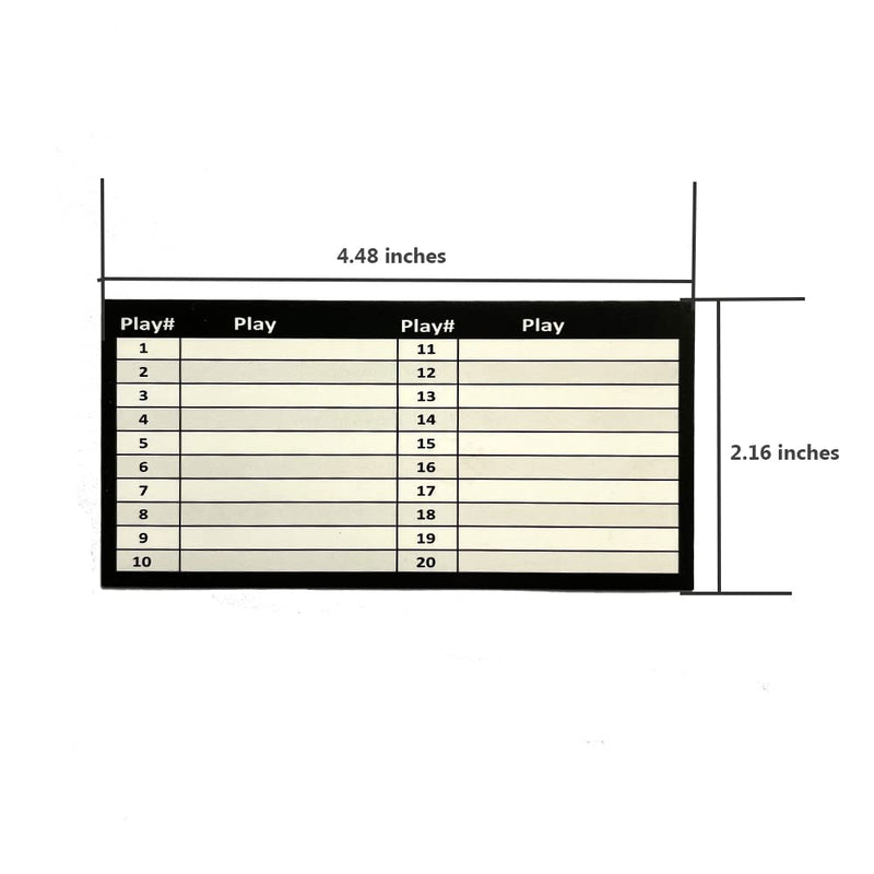 CAREWORX Playbook Wristband Inserts Wrist Coach Play Cards Sheets - BeesActive Australia