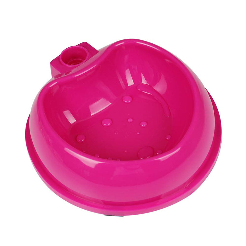 Pawow Pet Dog Cat Automatic Water Food Feeder Bowl Bottle Standing Dispenser Pink - BeesActive Australia