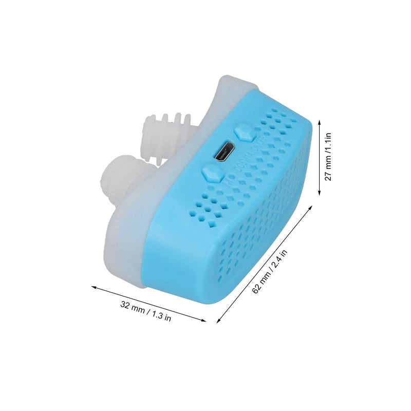 Portable Anti‑Snoring Device Electric Recyclable Snoring Relief Machine for Heavy Snorers,4-6 Hours(Blue) Blue - BeesActive Australia