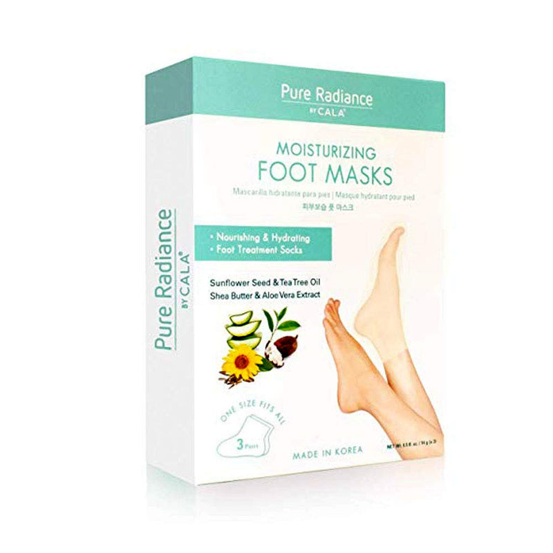 Pure Radiance by CALA Moisturizing Foot Masks 3 Pairs. Sunflower - BeesActive Australia