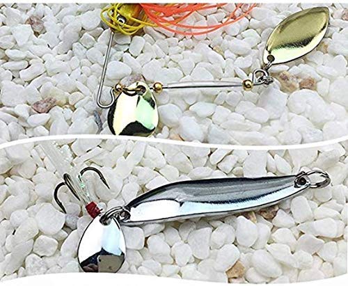 [AUSTRALIA] - Mimilure 50Pcs/Box Deep Cup Spinner Blades for Hard Lures Worm Spinner Baits Spoons Rigs Making,Sizes XL/L/S,Gold&Silver Available Silver Small 