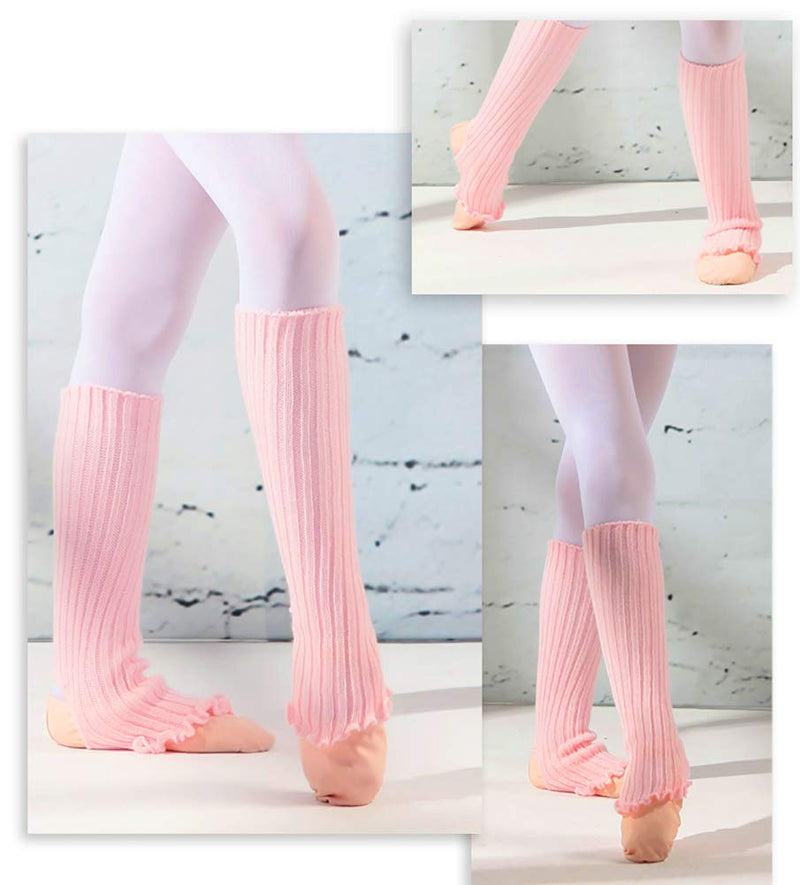 [AUSTRALIA] - DANCEYOU Girls' Ballet Leg Warmers Stretch Knitted Dance Stirrup Leg Warmer Socks 