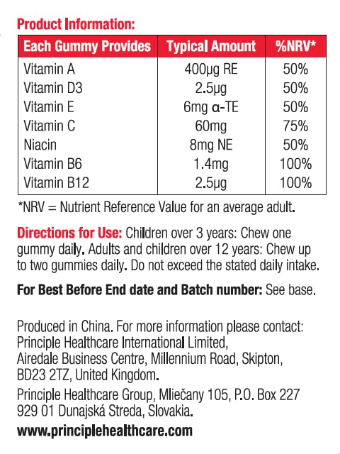 Vitawell Kids Multivitamin Gummies | 120 Strawberry Flavour Gummies | Monster Pack | 2 Months� Supply | Two a Day Chewable Kids Multivitamin | 9 Essential Children�s Vitamins | by Vitawell - BeesActive Australia