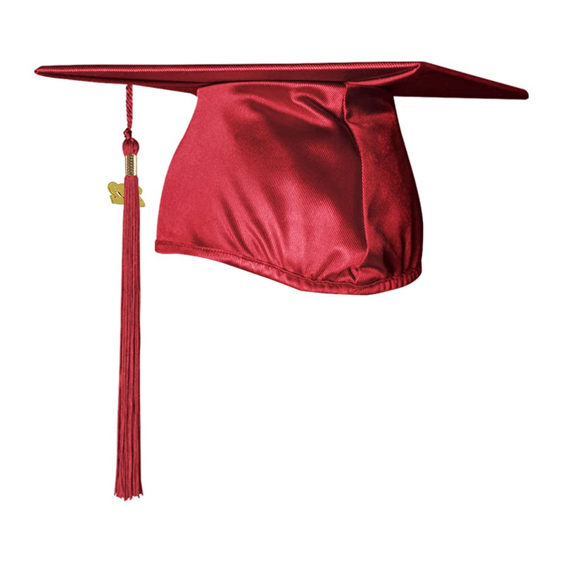Endea Graduation Shiny Cap & Tassel (Red, 2022) Red - BeesActive Australia