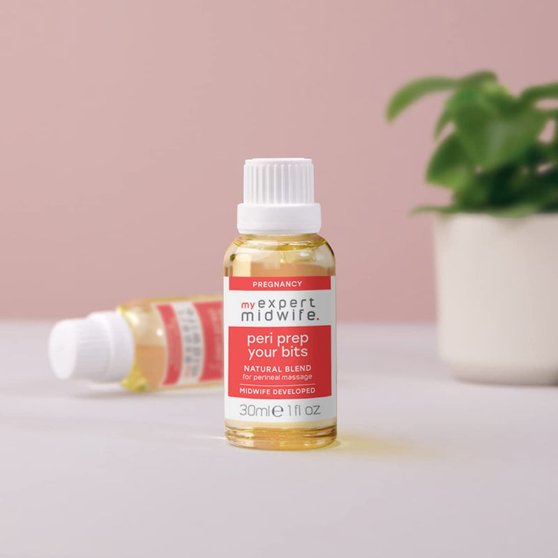 My Expert Midwife Peri Prep Your Bits, Perineal Massage Oil, Pregnancy/Labour Massage Oil for Perineal Massage Helping to Prevent Tears and Episiotomy - Postnatal Recovery - 30ml 30 ml (Pack of 1) - BeesActive Australia