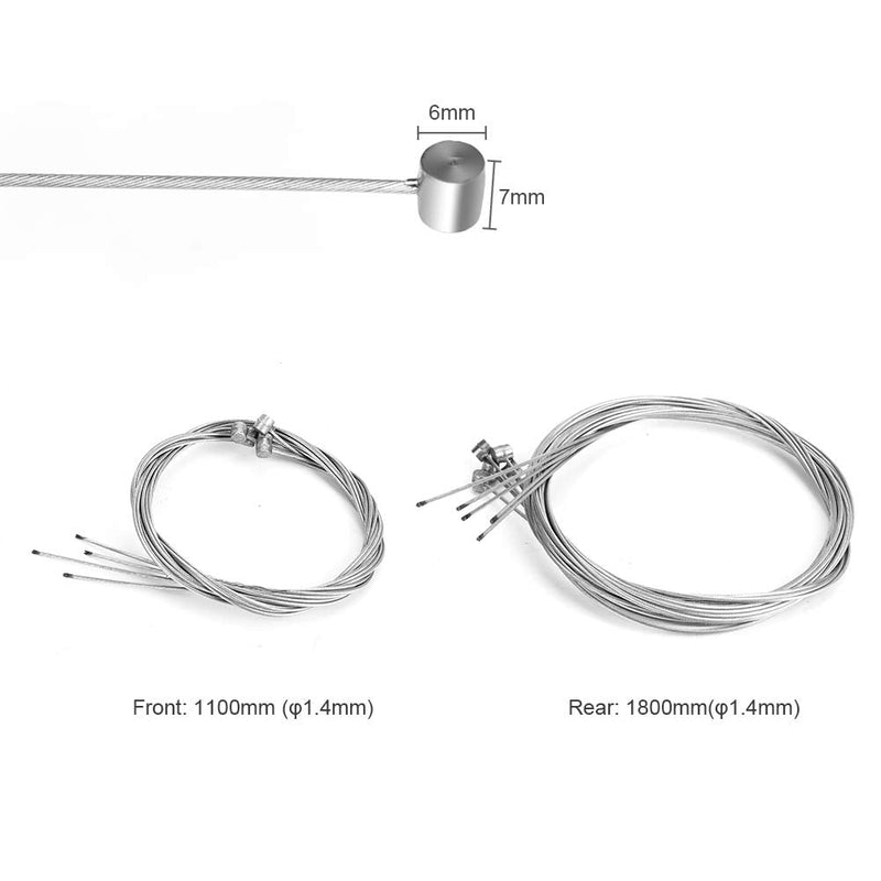 Hapleby 10PCS Premium Bike Brake Cable, Professional Bicycle brake line for Mountain and Road, Free For End Caps and End Ferrule - BeesActive Australia