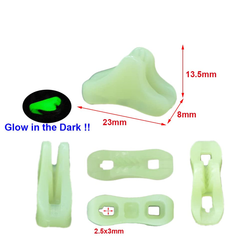 12Pack Ultralight Guyline Tensioners Tent Guyline Cord Rope Adjuster for Outdoor Camping Hiking Tent Tarp Canopy Shelter (Fluorescent) Fluorescent - BeesActive Australia