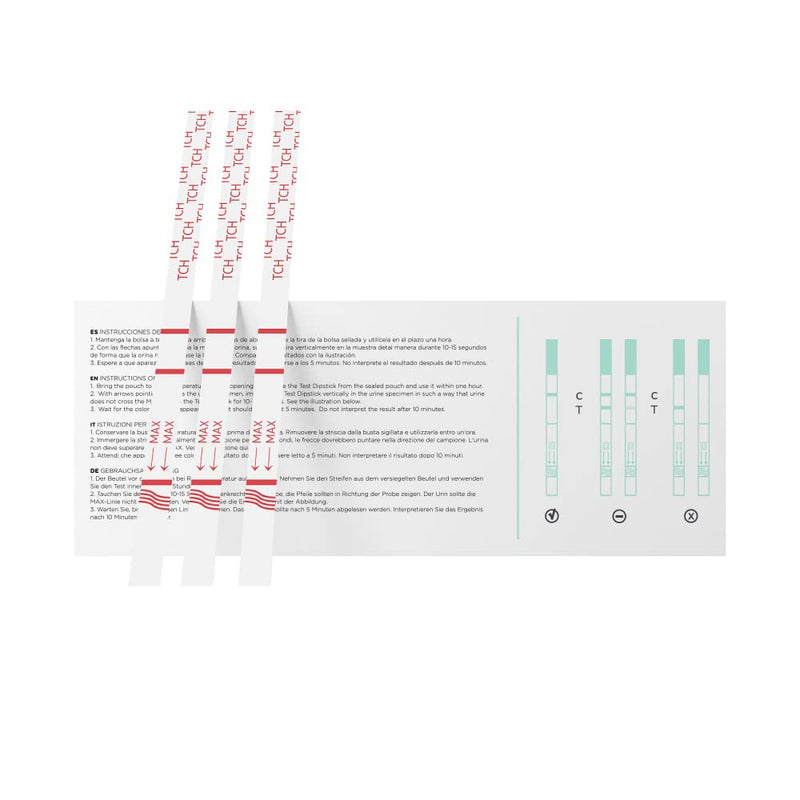 10 Accudoctor Marijuana Cannabis THC Drug Test 25 ng/ml canabis Strips in Urine Quick Drug Strips One Reactive Detection Anti-Drug Kit Tests Rapid Step One panel at home drugs screen level srug sticks - BeesActive Australia