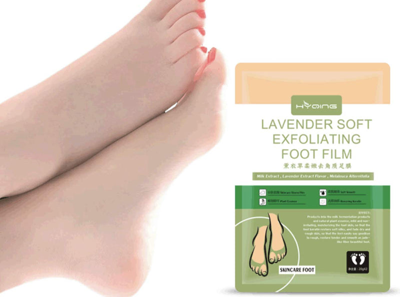 Foot Peel Mask 3 Pack, For Cracked Heels Exfoliating Film, Peeling Away Calluses and Dead Skin Cells, Make Your Feet Baby Soft, Repair Rough Heels, Get Silky Soft Natural Treatment by MASHELE (Lavender, 3 Pack) Lavender - BeesActive Australia