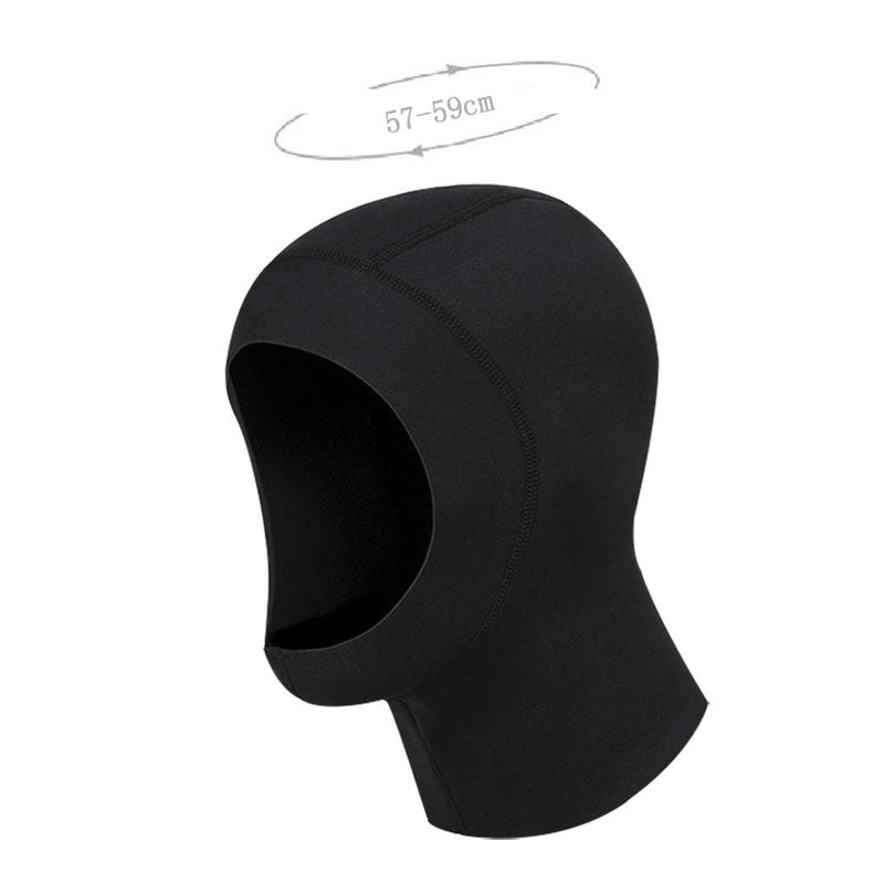 [AUSTRALIA] - Warm Neoprene Scuba Diving Hood Sun UV Protection Wetsuit Diving Cap with Flow Vent to Eliminate Trapped Air Durable Stretchable Dive Hood for Surfing Snorkeling Kayaking Sailing Canoeing Water Sports X-Large 
