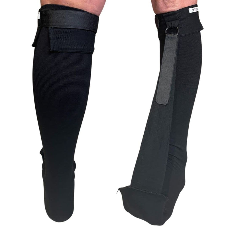 gr8ful® Plantar Fasciitis Night Sock Brace | Dorsal Splint Compression Socks for Achilles Tendonitis & Plantar Fasciitis Treatment | Provides a gentle stretch overnight | Lightweight | Black (l/xl) l/xl - BeesActive Australia
