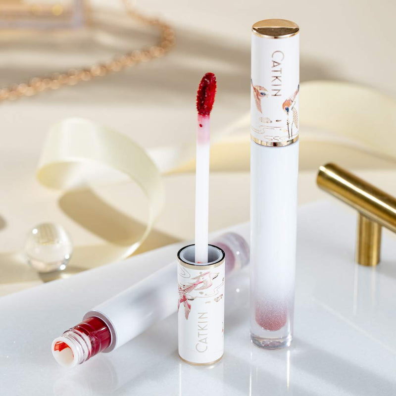 CATKIN Liquid Lipstick Jelly Lip Gloss Waterproof Long Lasting Satin Nourish Moisturizing Smooth Soft (C05) C05 - BeesActive Australia