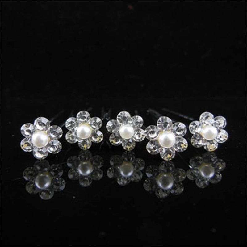 20 Pcs Pearl Hair Pins Wedding Bridal Flower Pins for Brides and Bridesmaids Hair Style - BeesActive Australia