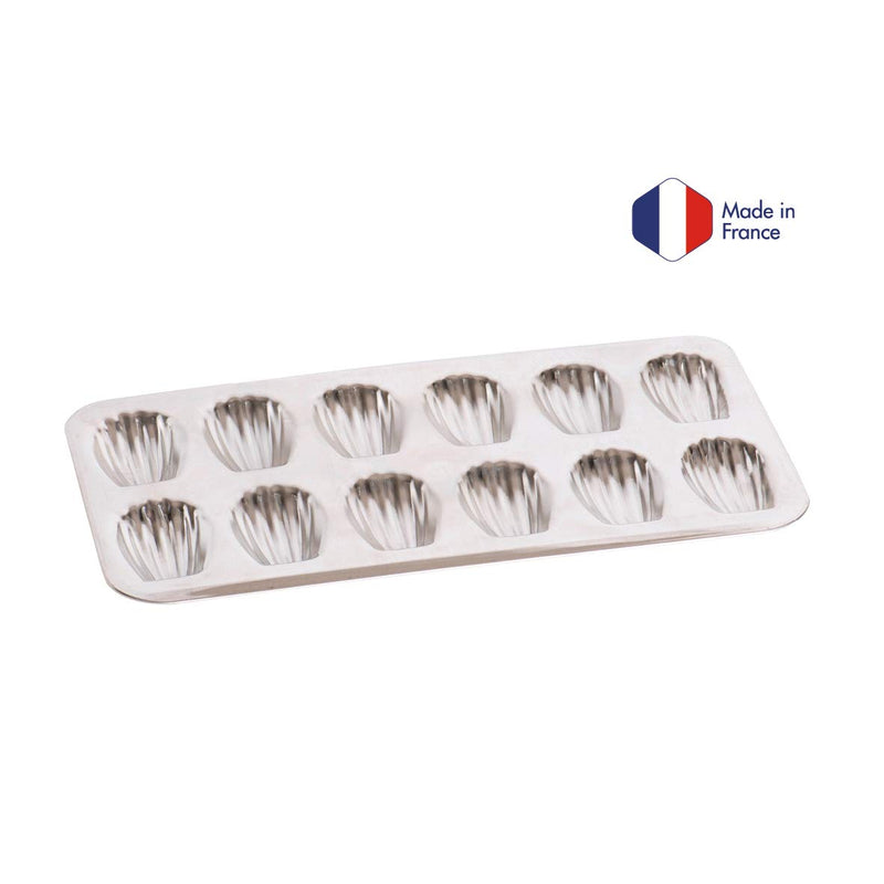 Gobel 12 Count Heavy Tinned Steel Madeleine Sheet Pan, Made in France Madeleine Pan - BeesActive Australia