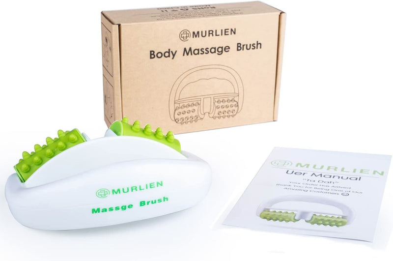 MURLIEN Cellulite Massager, Anti Cellulite Massage Roller for Muscle Soreness and Remove Cellulite, Body Roller Brush for Shoulder, Arms, Buttocks, Back, Abdomen, Legs and Calves � Green/White - BeesActive Australia