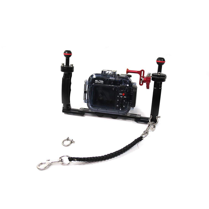 N+A Underwater Camera housing Carry Lanyard Military Grade Parachute Rope Waterproof Case Soft Handle with 2pcs 316 Stainless Steel Swivel Eye Bolt Snap Hooks - BeesActive Australia
