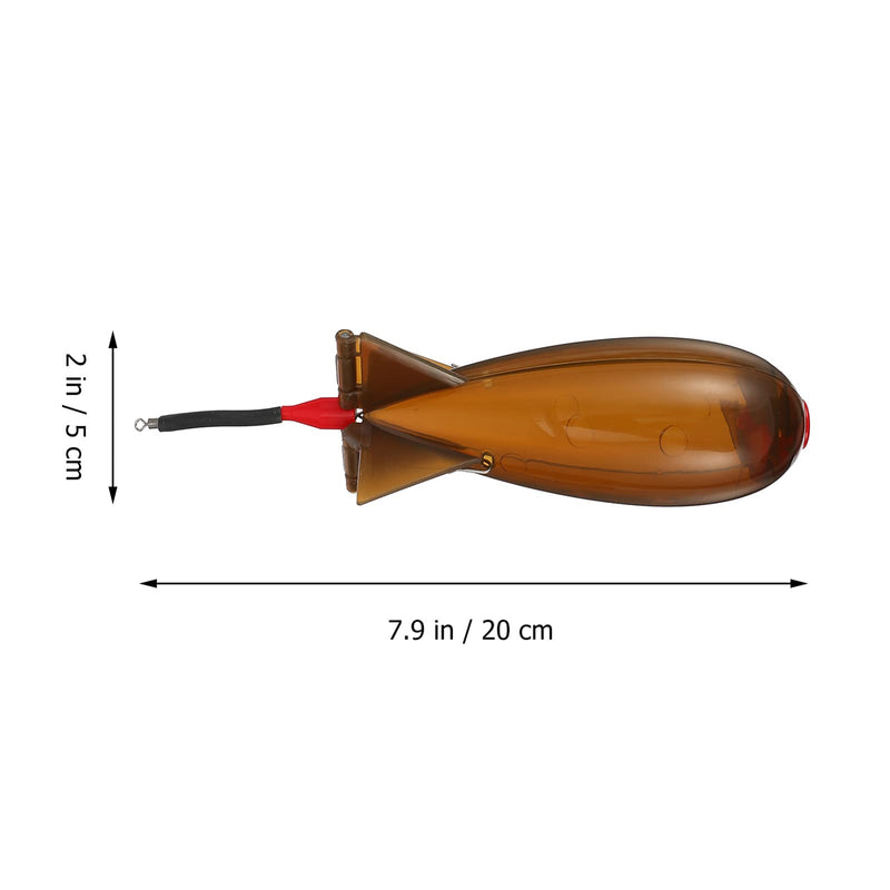 Abaodam 2pcs Carp Fishing Rocket Feeder Float Bait Holder Maker Tackle Bomb Bait Fishing Carp Pellet for Coarse Carp Fishing Tackle A 20X5X5cm - BeesActive Australia