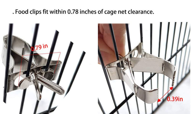 Pack of 4 Bird Feeders for Cage & Food Holder ,No Mess Parakeet Food Bowl with Cover, Clear Hanging Parrot Water Dispenser Perch Cup Waterer ,Bird Dishes Seed Cage Cups, Slot Replacement Feeder Bowls Clear Transparent - BeesActive Australia
