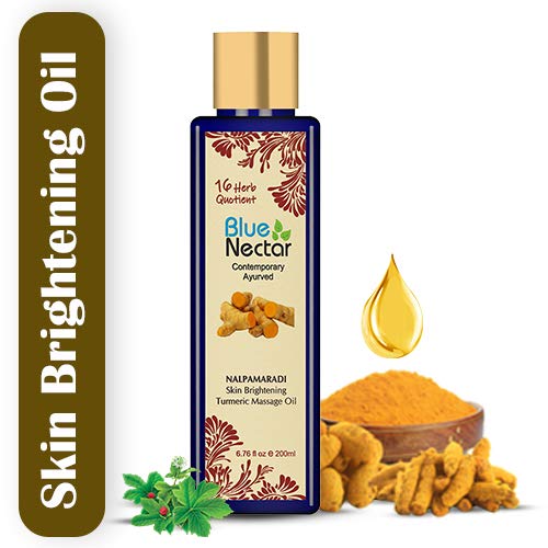 Blue Nectar Nalpamaradi Tailam Skin Brightening and Radiance Oil with Turmeric and 16 Ayurvedic Herbs - BeesActive Australia