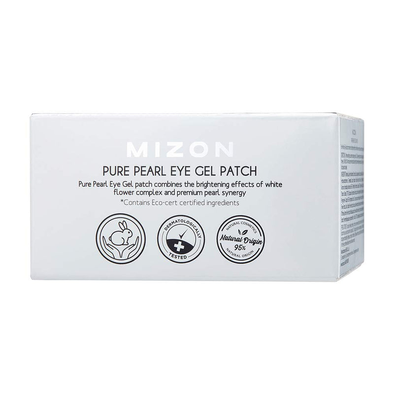Mizon Premium Under Eye Patches Eye Masks with Pearl, Eye Gel Treatment Masks for Puffy Eyes, Eye Pads for Dark Circles, Under Eye Bags, Wrinkle Care, Moisturizing, Improves Elasticity 60 PCS - BeesActive Australia