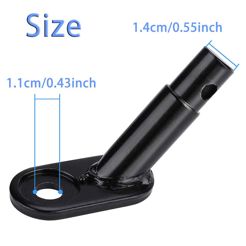 Bicycle Rear Racks Coupler Hitch Connector Attachment Angled Elbow for Instep & Schwinn Bike Trailers, Child, Cargo, Pet Bike Trailers Cycling Rear Carrier Mount Adapter Accessories Steel - BeesActive Australia