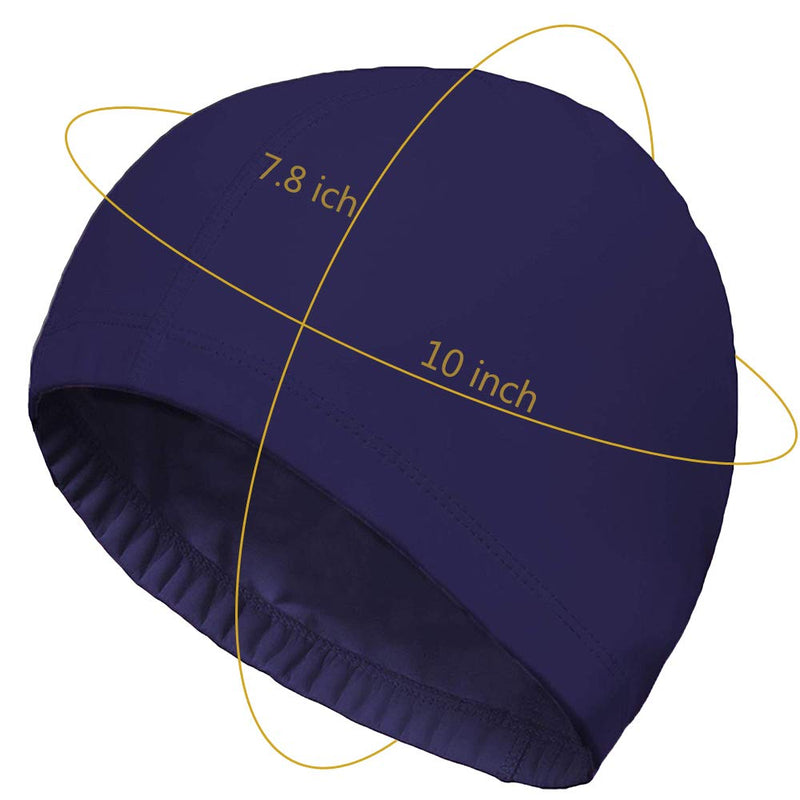 TraderPlus 4 Pack Nylon Spandex Fabric Swimming Cap Bathing Hat Shower for Men Women - BeesActive Australia