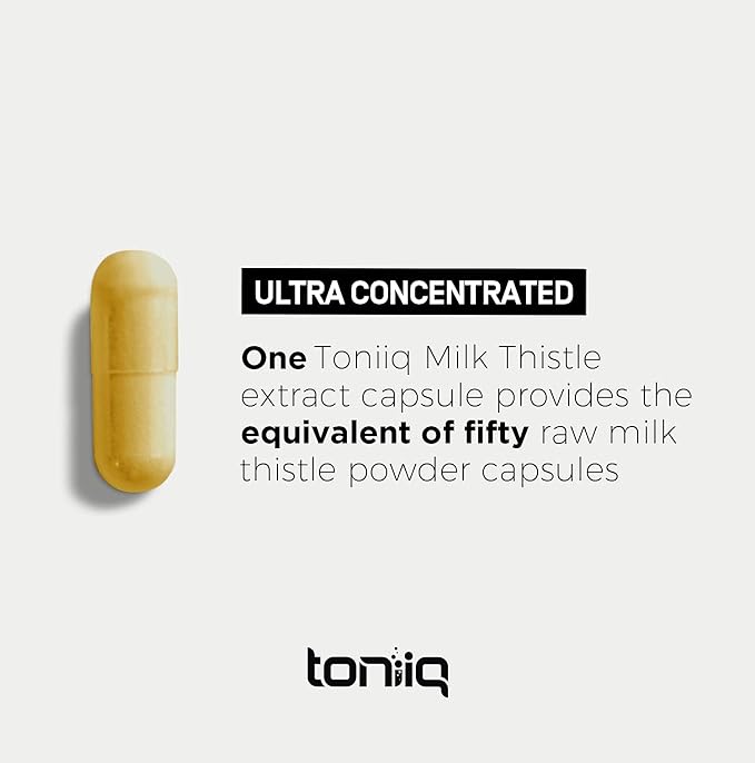 Toniiq Hyaluronic Milk Thistle (milk thistle) 120 grains shipped directly from overseas - BeesActive Australia