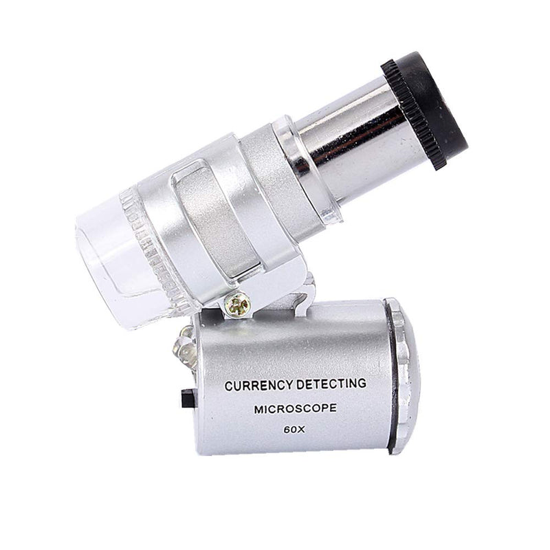 Mini Magnifier 60x Microscope Magnifying with LED UV Light Pocket Magnifier Jeweler Loupe - BeesActive Australia