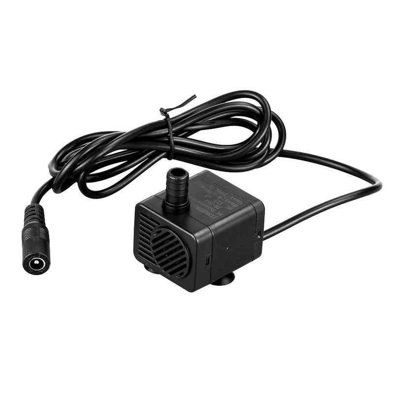 LAPOND 200L/H 12V 4W Submersible Water Pump with Timer, Ultra Quiet For Pond, Aquarium, Fish Tank Fountain,Hydroponic Pump 5.9ft High Lift - BeesActive Australia