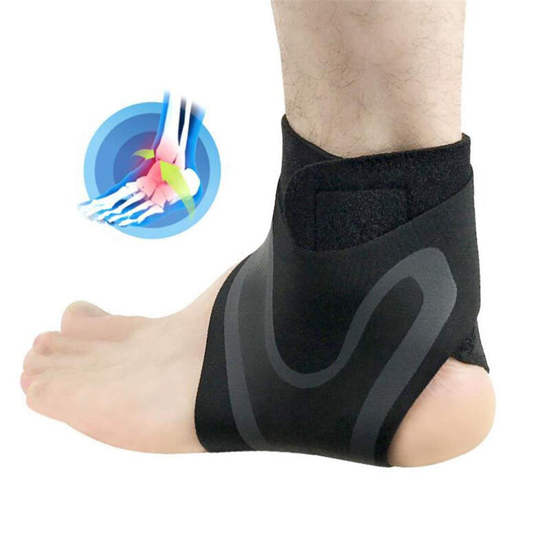 Ankle Brace Support Sleeve, Adjustable Breathable Elastic Anti-Sprain Ankle Brace Sleeve, for Basketball Sports Joint Pain Injury Recovery, Arch Support, Foot Ankle Swelling, Heel Spurs, 1 Pair (XL) XL - BeesActive Australia