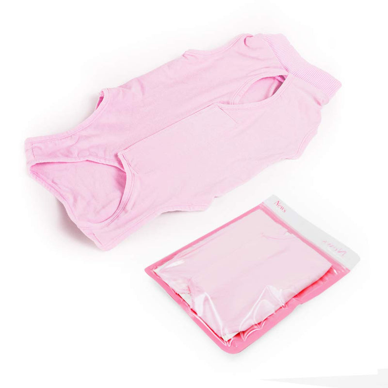 Cat Professional Recovery Suit for Abdominal Wounds or Skin Diseases, E-Collar Alternative for Cats and Dogs, After Surgery Wear, Pajama Suit Medium Pink - BeesActive Australia