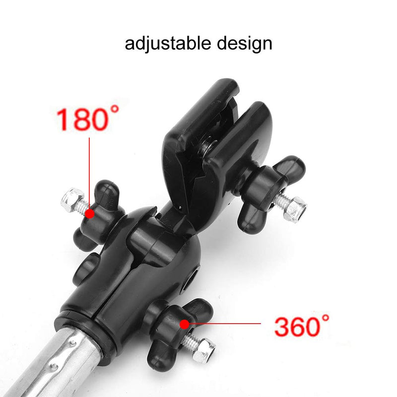 Haofy Wheelchair Umbrella Holder, Wheelchair Stroller Bicycle Umbrella Attachment Handle Bar Holder Clamp Supporter Connector - BeesActive Australia