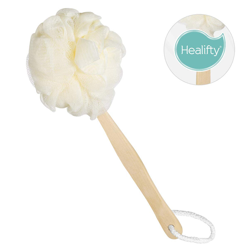 Healifty Long Handle Loofah Back Scrubber Bath Shower Sponge Brush Body Back Exfoliating Scrubber for Men Women - BeesActive Australia