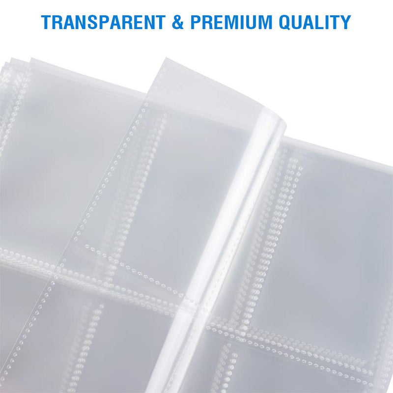 36 Pack 9 Pocket Page Protector, Sooez Trading Card Sleeves Pages Baseball for 3 Ring Binder, Sheets Standard Size Cards, Sport Game Business Cards 36 - BeesActive Australia