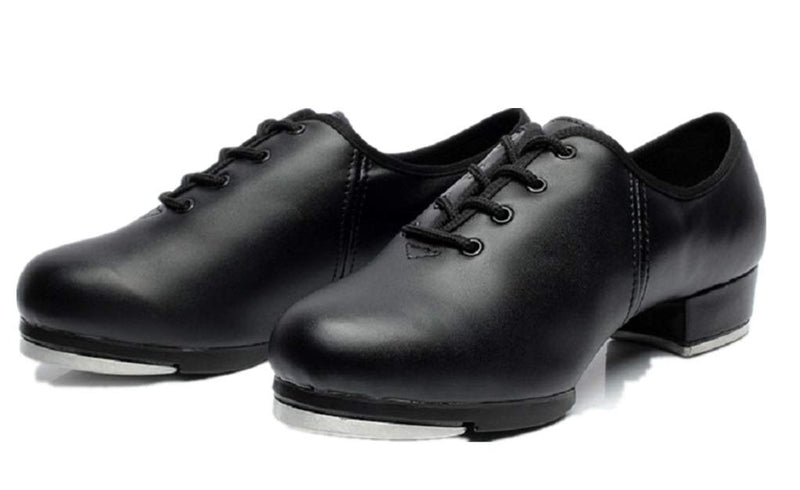 [AUSTRALIA] - BeiBestCoat Beginner Tap Dance Shoe-Jazz Tap Dacncing Shoes for Girls,Boys(Toddler,Little Kid) (6.5 k) Black 