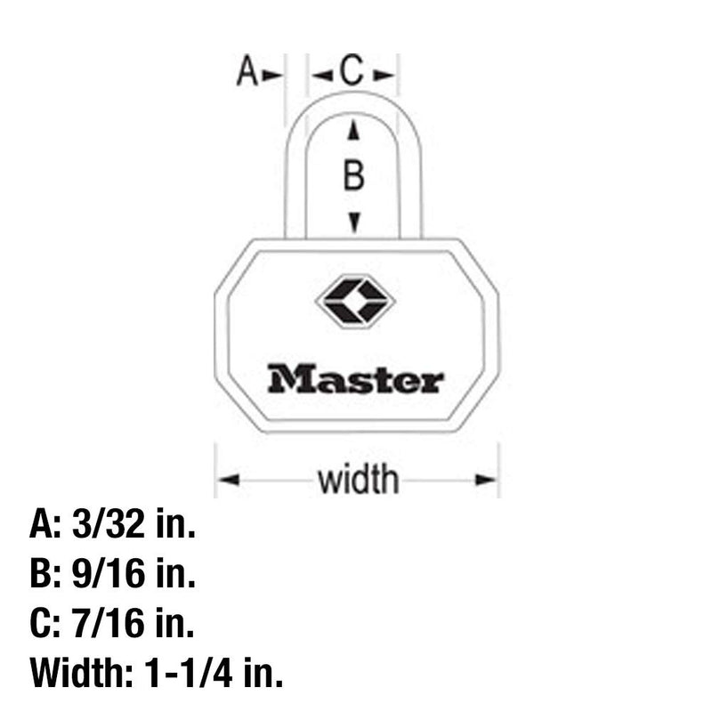 Master Lock 4681TBLK TSA Approved Luggage Lock with Key, 2 Pack, Black - BeesActive Australia