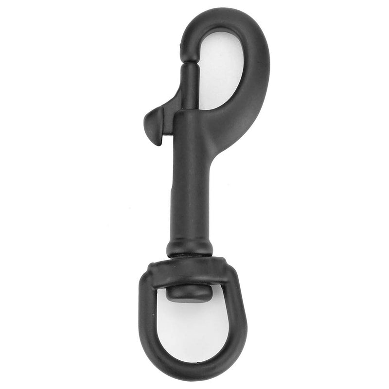 [AUSTRALIA] - Vbestlife Scuba Diving Clips, Stainless Steel Swivel Eye Snap Hook Dive Single Ended Swivel Eye Bolt Hook Buckle Dog Clip Gear Equipment for Underwater Scuba Diving Black - 75mm 